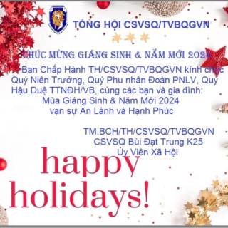 Ủy viên Xã Hội chúc Giáng Sinh & năm mới