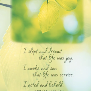 SỐNG LÀ PHỤC VỤ (Rabindranath Tagore)
