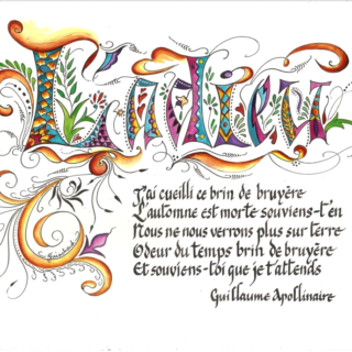 LỜI CHIA TAY (Apollinaire)