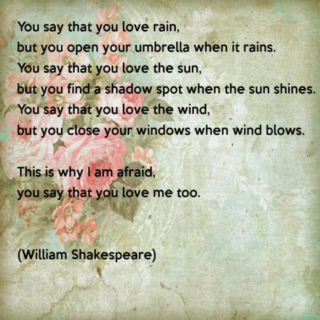 ĐỪNG NÓI YÊU TÔI (William Shakespeare)